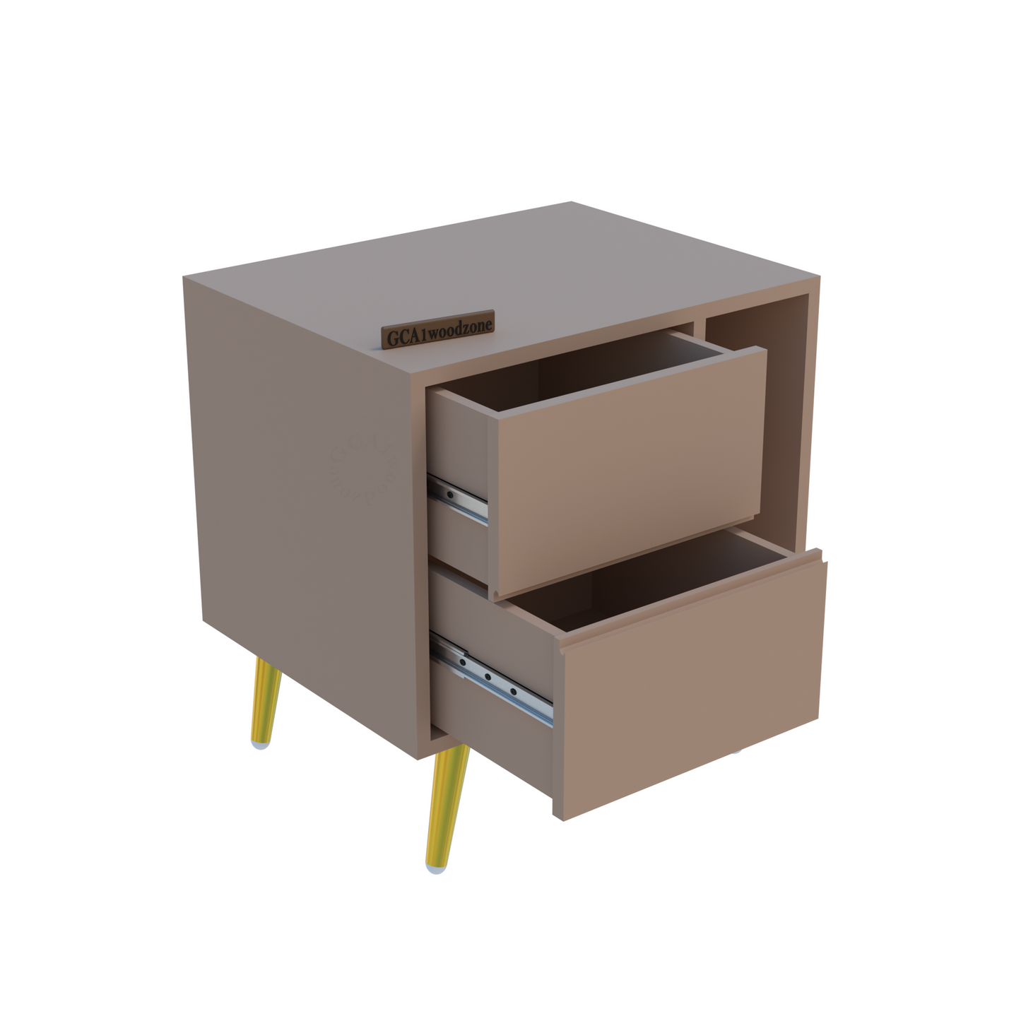 FURNITELL BEDSIDE TABEL-BEIGE Furnitell