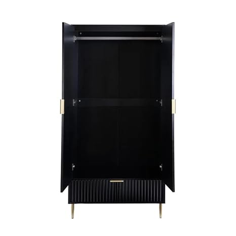 Furnitell Wooden 2 Door Wardrobe for Bedroom Furnitell