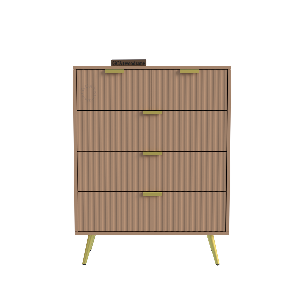 5 Drawers Dresser Console Cabinet for Bedroom, Living Room, Drawing Room Furnitell