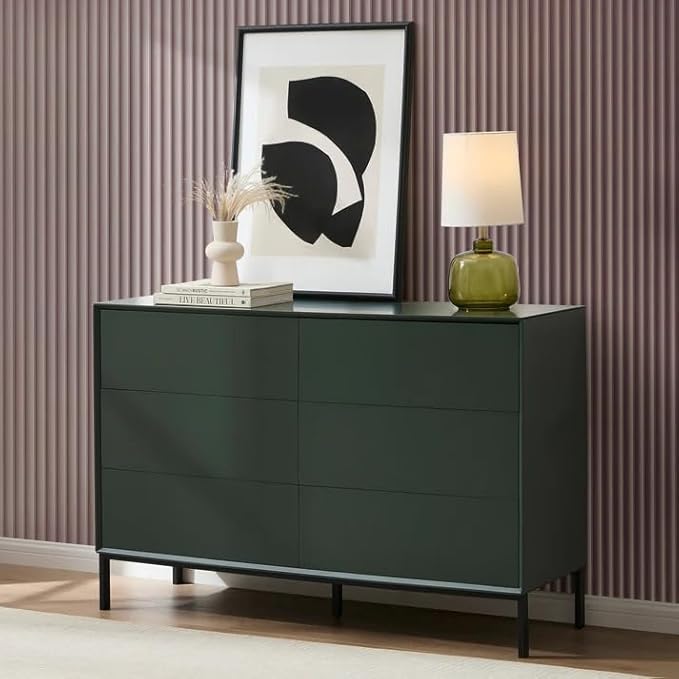 HDHMR Premium Solid Wood Chest of 6 Drawers