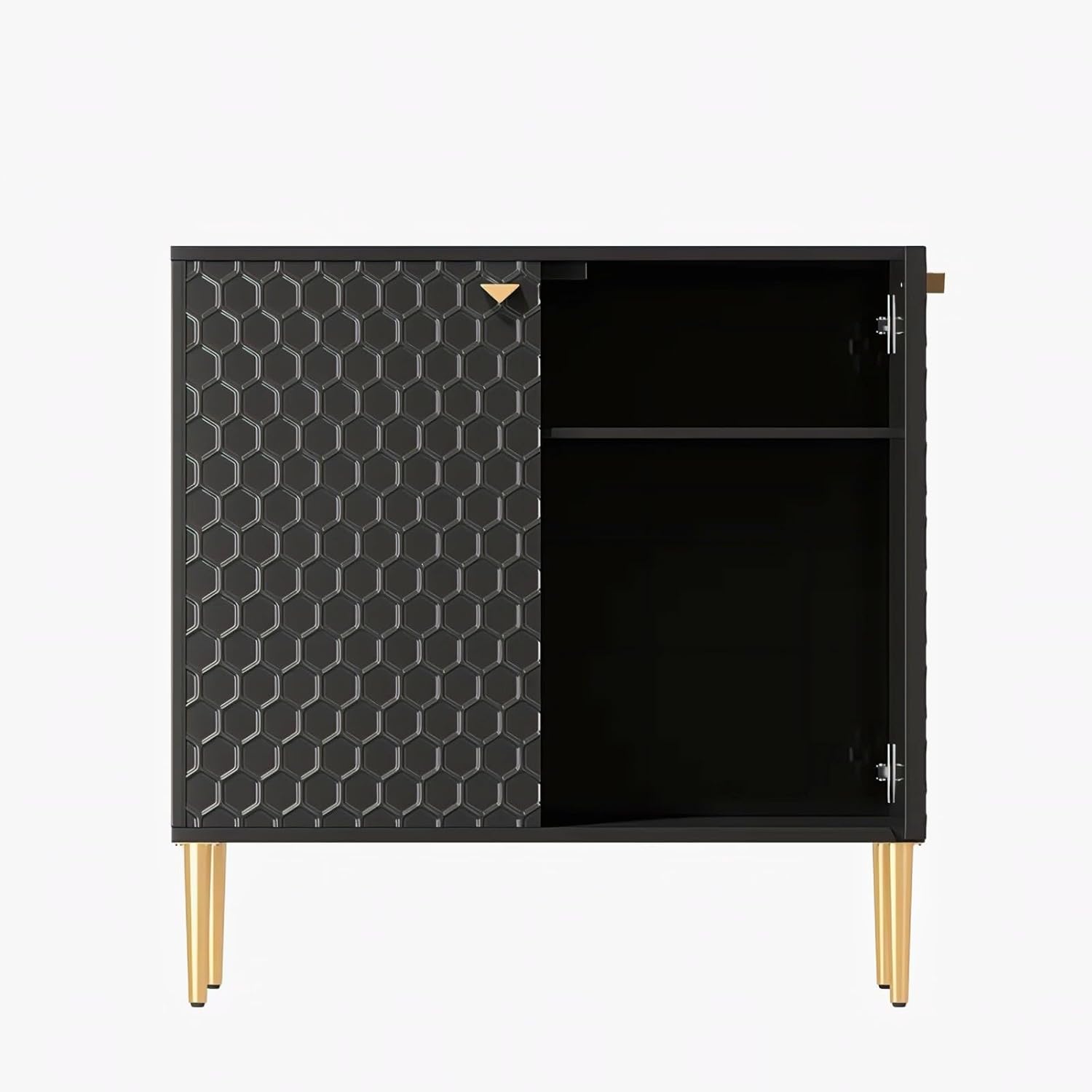 Black Honeycomb Sideboard Cabinet | Modern Storage Furnitell