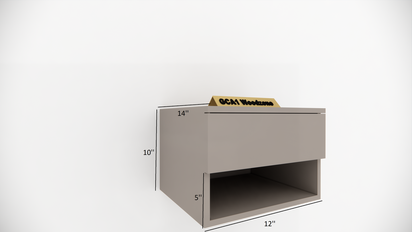 FURNITELL Bed Side Table