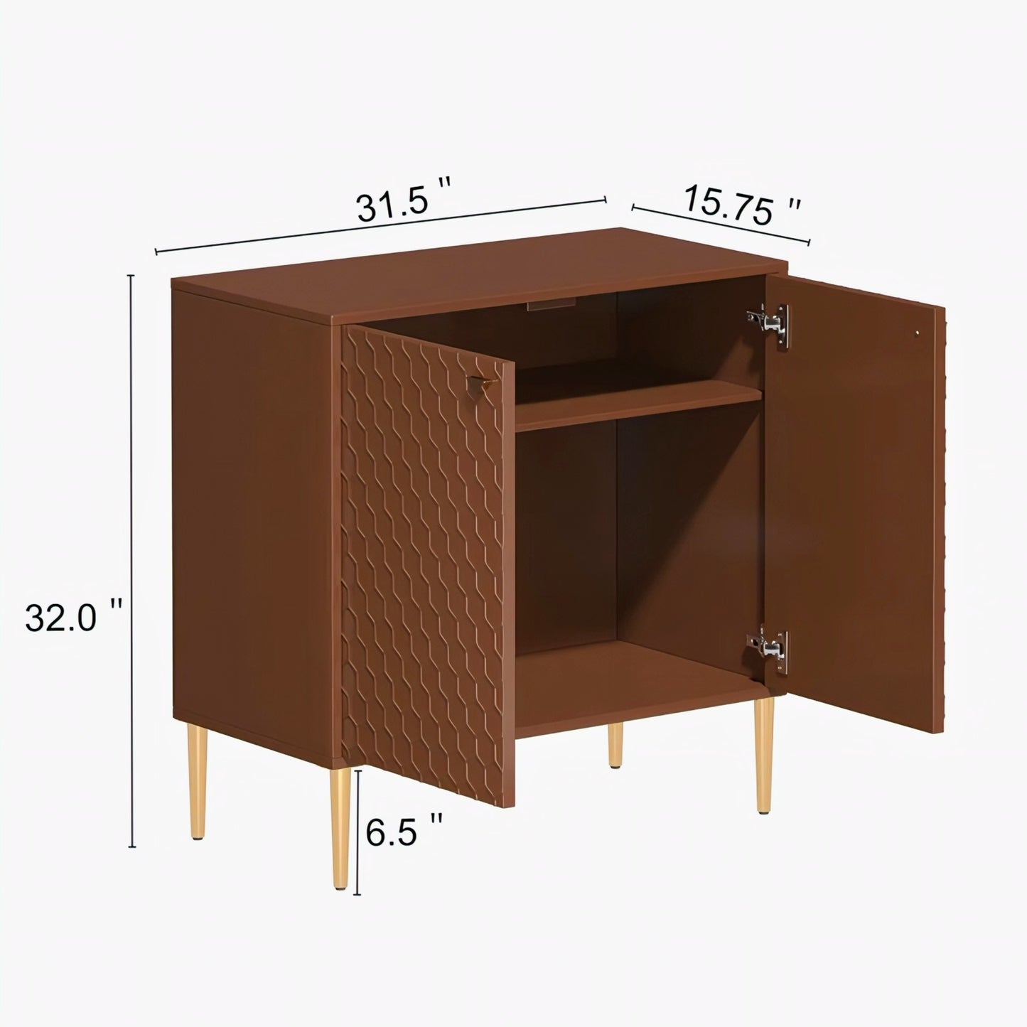Furnitell 2 - Door Accent Cabinet with High Gloss