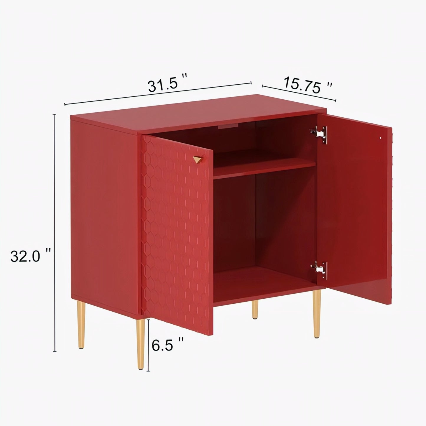 Furnitell 2 - Door Accent Cabinet with High Gloss