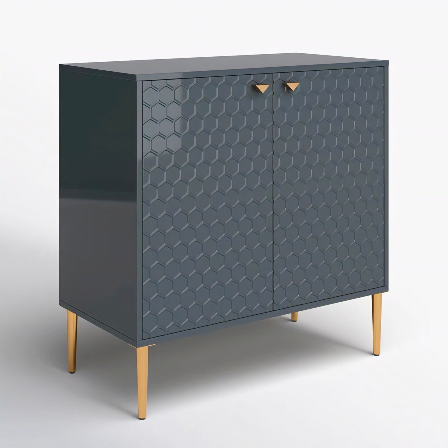 furnitell 2 - Door Accent Cabinet with High Gloss