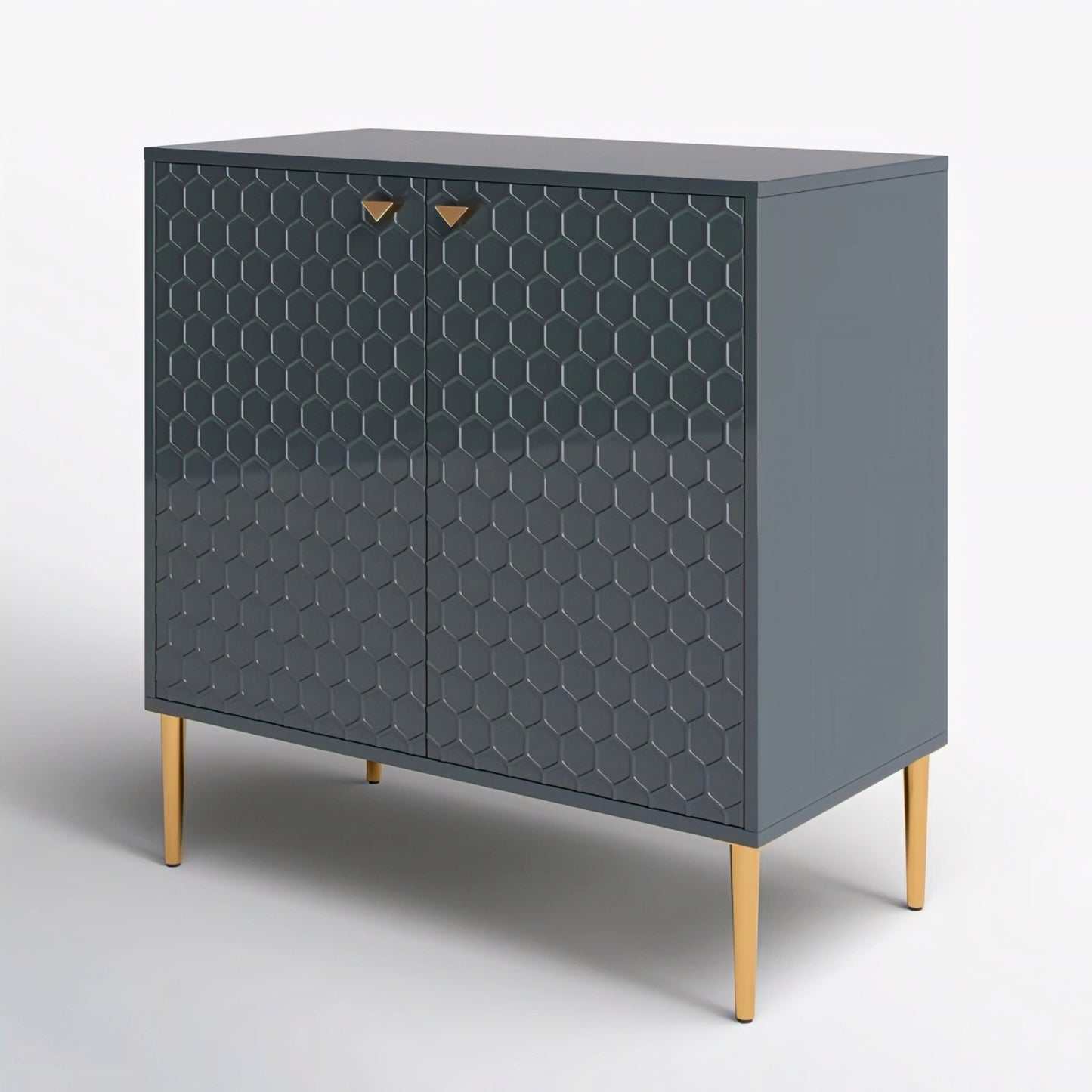 furnitell 2 - Door Accent Cabinet with High Gloss