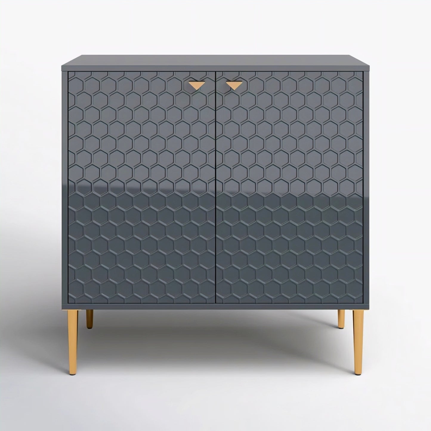 furnitell 2 - Door Accent Cabinet with High Gloss