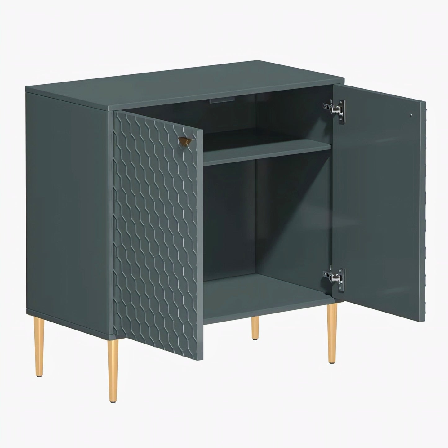 furnitell 2 - Door Accent Cabinet with High Gloss