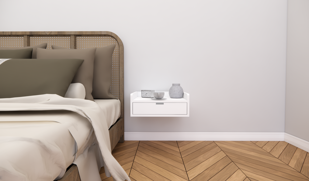 FURNITELL WALL MOUNT BEDSIDE TABLE