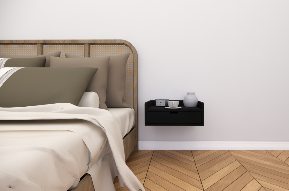 FURNITELL WALL MOUNT BEDSIDE TABLE