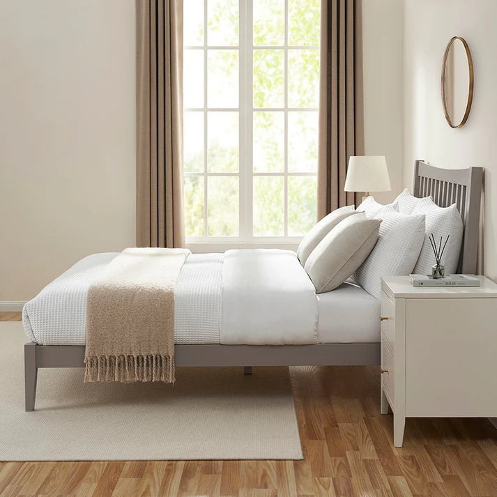 FURNITELL Bed Frame - Taupe