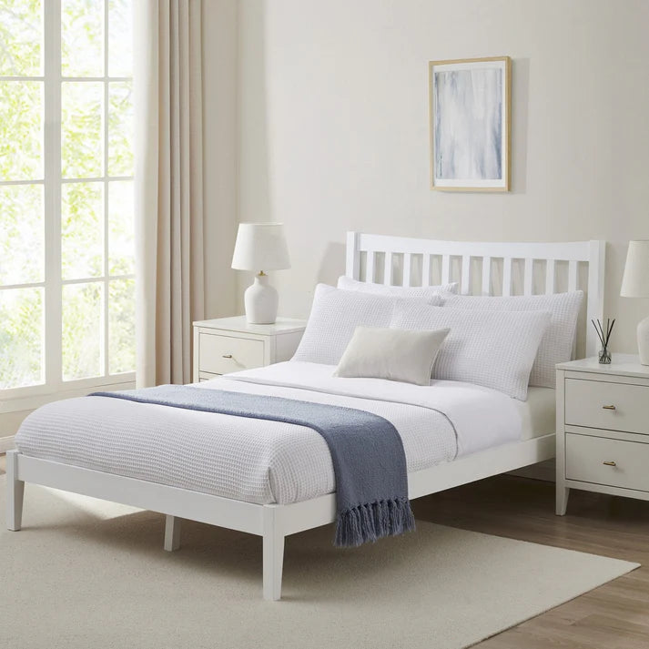 FURNITELL Bed Frame - White