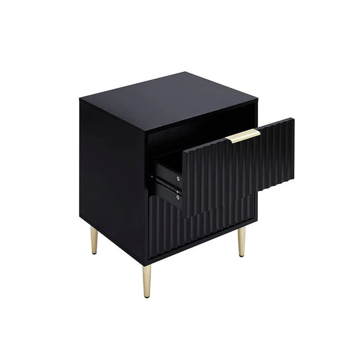 Furnitell 2 Drawer Bedside Table furnitell