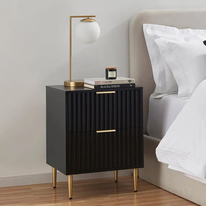 Furnitell 2 Drawer Bedside Table furnitell