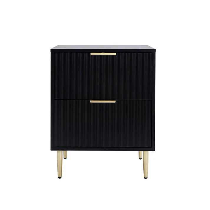 Furnitell 2 Drawer Bedside Table furnitell
