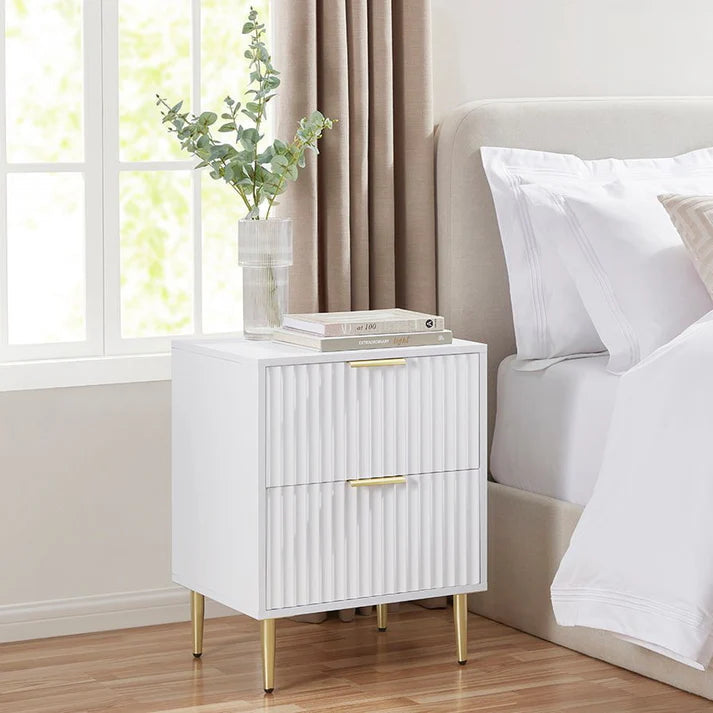 Furnitell 2 Drawer Bedside Table furnitell