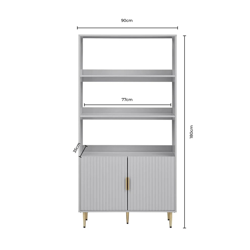 FURNITELL Shelving Unit - Grey