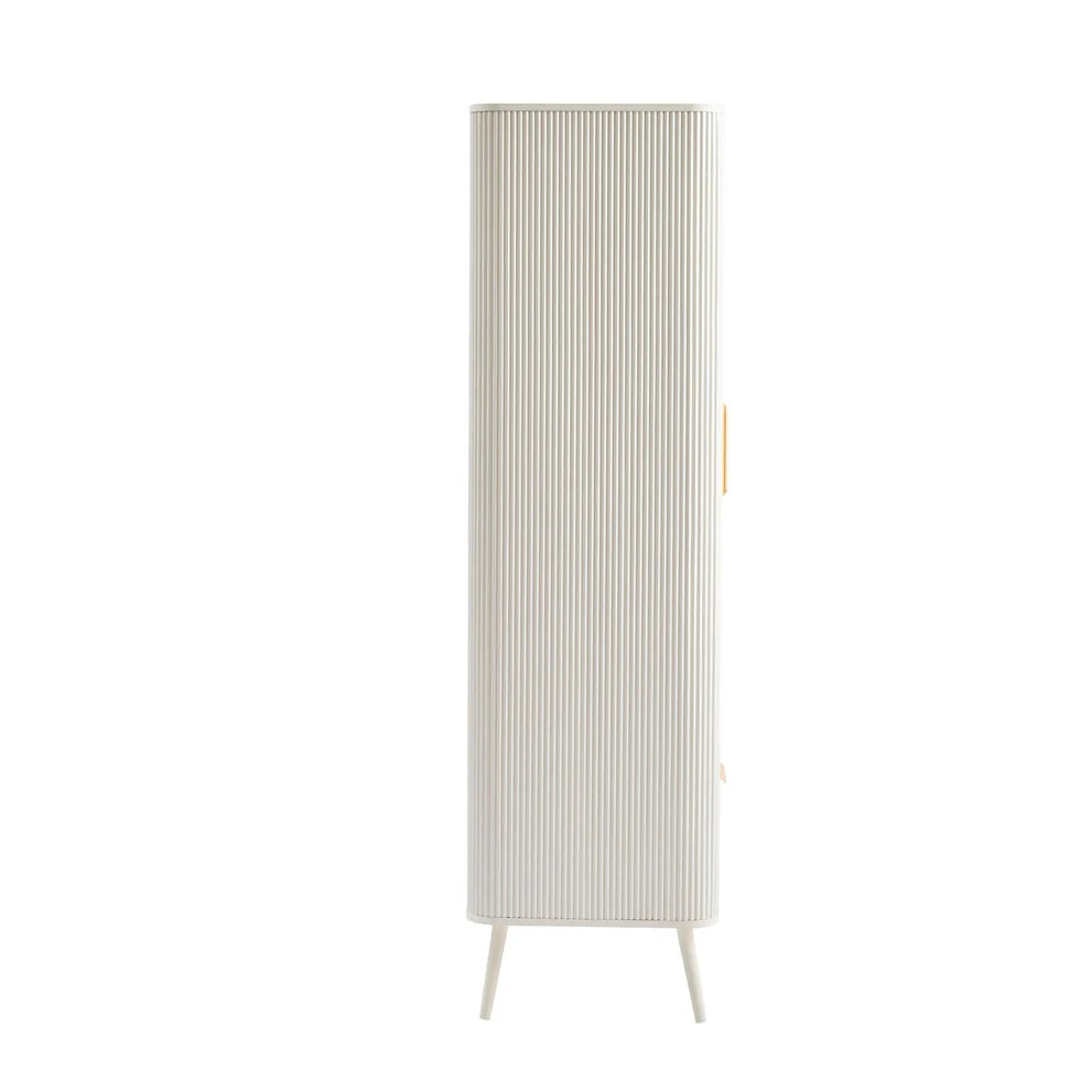 FURNITELL 2 Door Wardrobe - Warm White