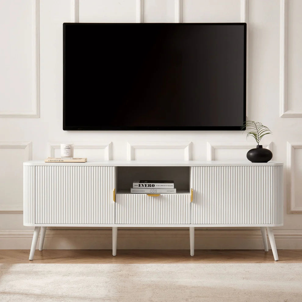 FURNITELL 60'' TV Unit - Warm White Furnitell