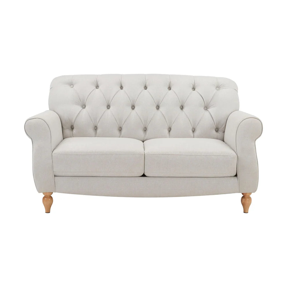 FURNITELL 2 Seater Sofa - Natural Stripe