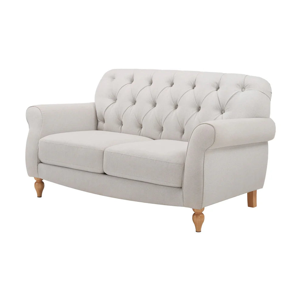 FURNITELL 2 Seater Sofa - Natural Stripe