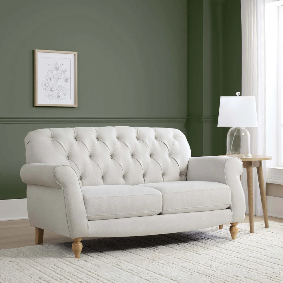 FURNITELL 2 Seater Sofa - Natural Stripe