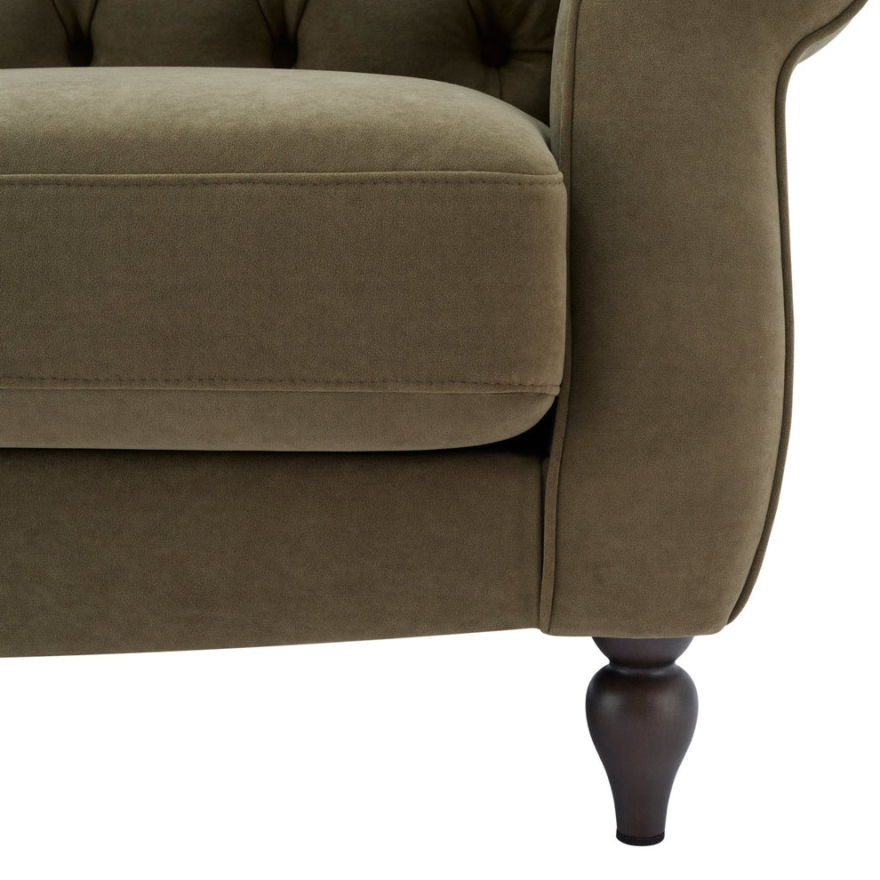 FURNITELL 2 Seater Sofa - Olive