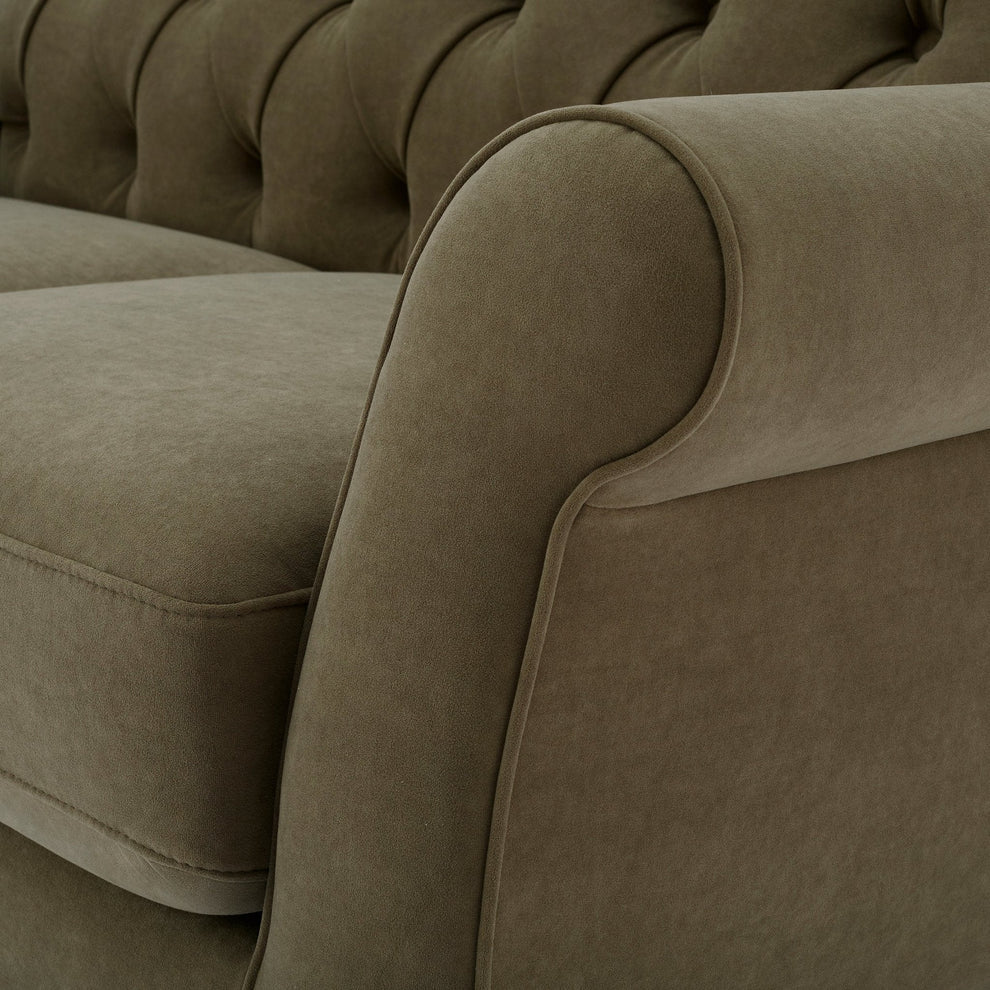 FURNITELL 2 Seater Sofa - Olive