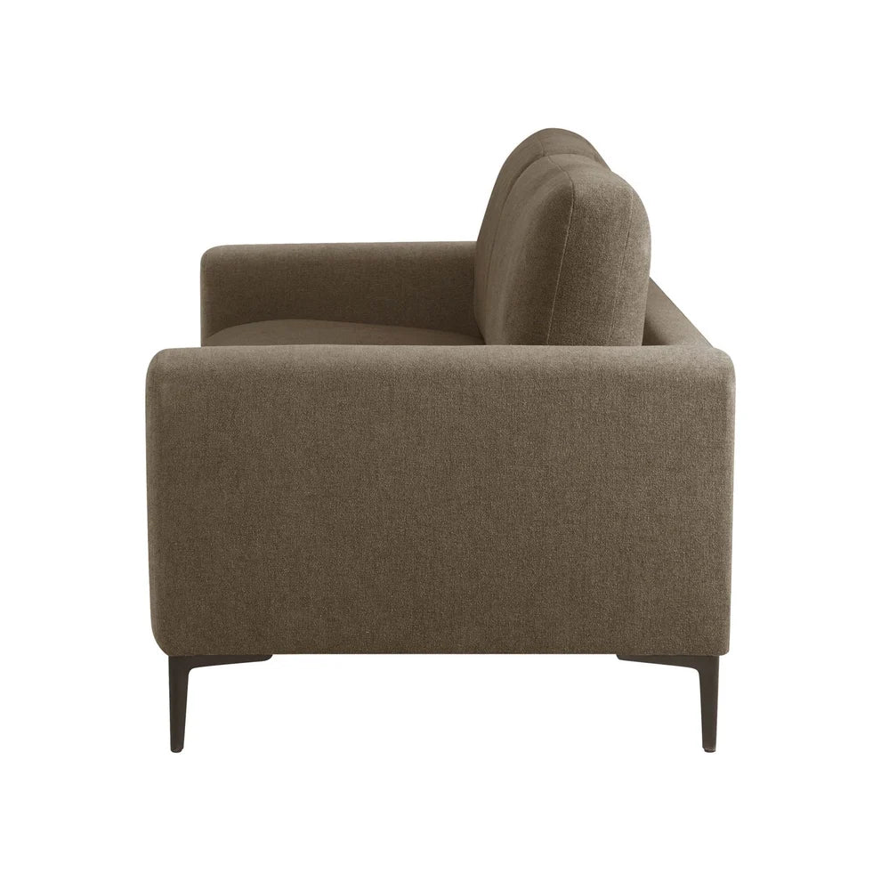 Modern Brown Fabric 3 Seater Sofa | Onija Furnitell