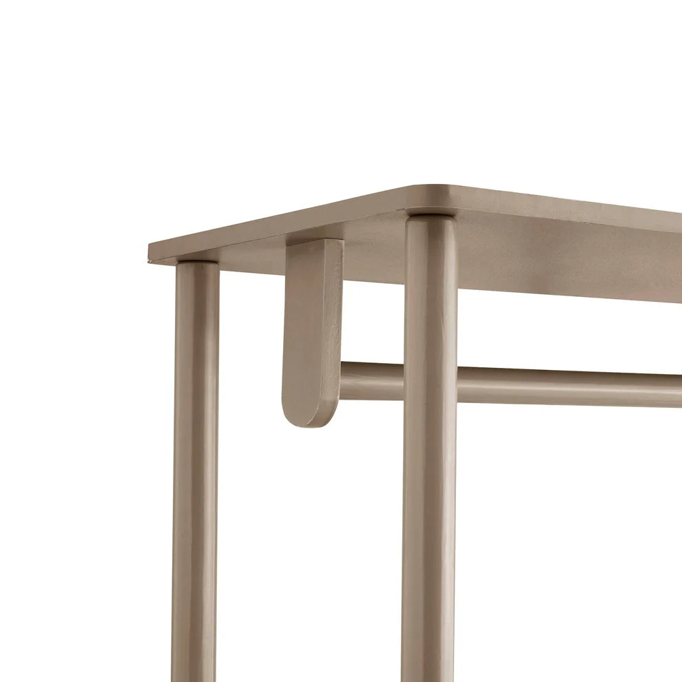 Taupe Clothes Rail with Drawers | Furnitell furnitell