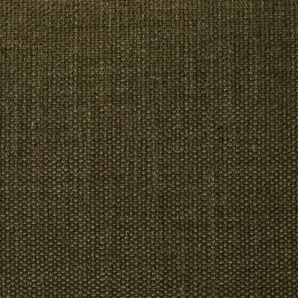 Olive Green 2 Seater Sofa with Chenille Upholstery & Deep Cushions Furnitell