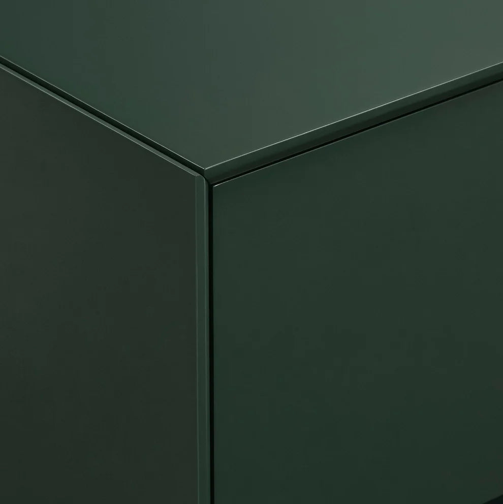 FURNITELL 1 Drawer Bedside Table - Forest Green Furnitell