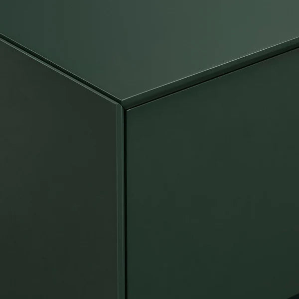 furnitell Drawer Bedside Table - Forest Green Furnitell