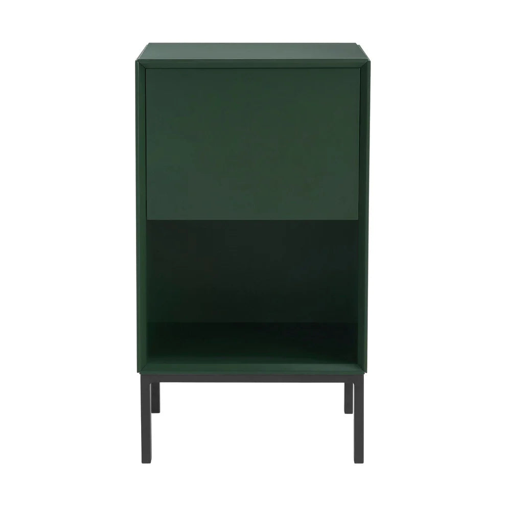 FURNITELL 1 Drawer Bedside Table - Forest Green Furnitell