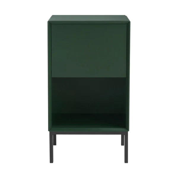 furnitell Drawer Bedside Table - Forest Green Furnitell