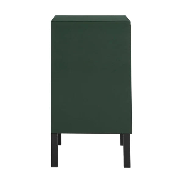 furnitell Drawer Bedside Table - Forest Green Furnitell