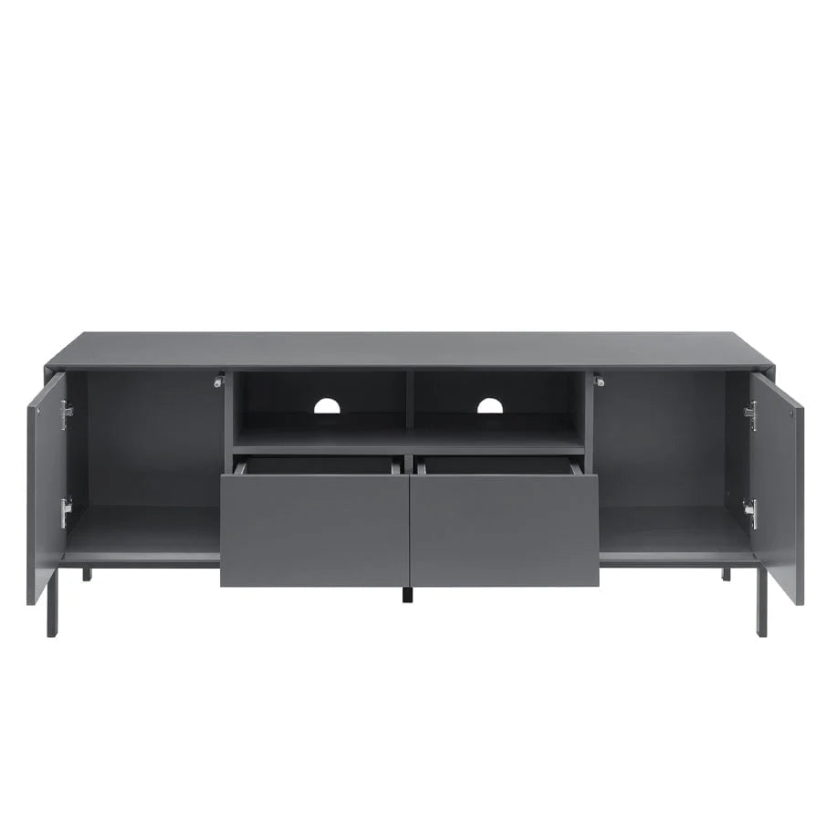FURNITELL 140cm TV Unit - Charcoal Furnitell