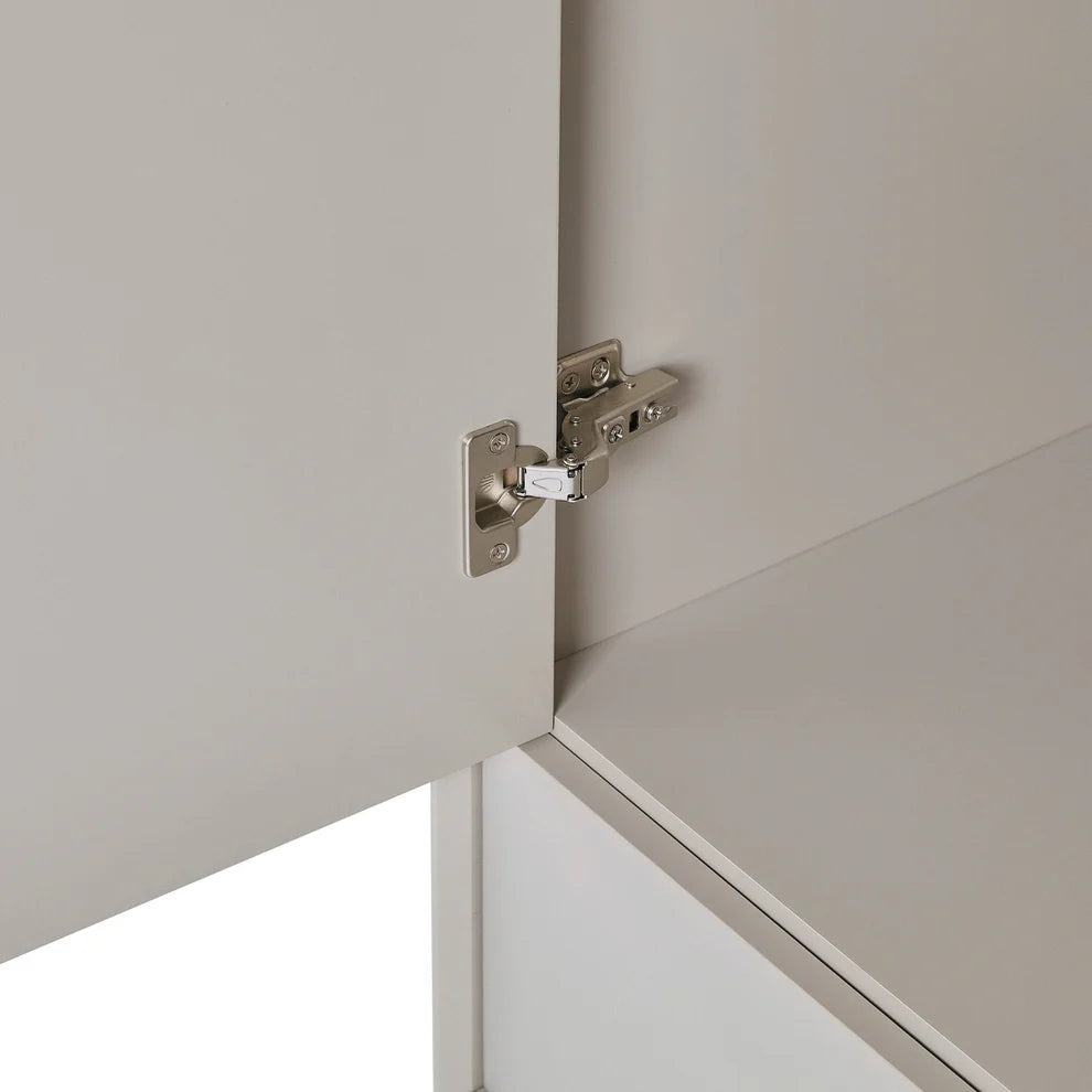 FURNITELL 2 Door Wardrobe - Taupe Furnitell