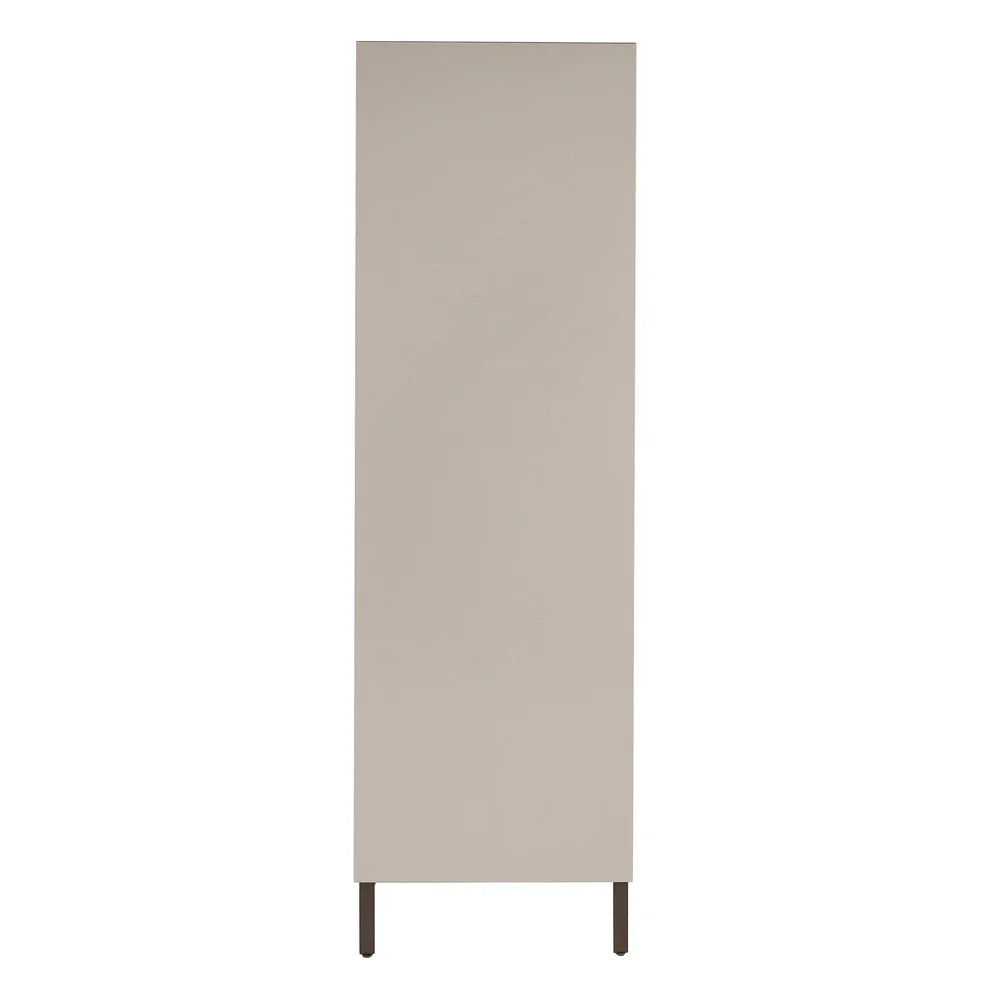 FURNITELL 2 Door Wardrobe - Taupe Furnitell