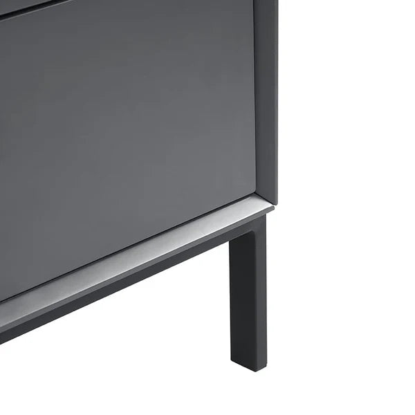 Furnitell Large Sideboard with Drawers - Charcoal Furnitell