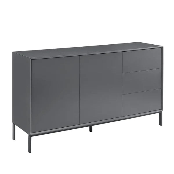 Furnitell Large Sideboard with Drawers - Charcoal Furnitell