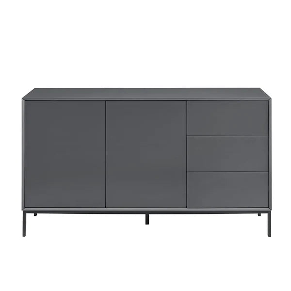 Furnitell Large Sideboard with Drawers - Charcoal Furnitell