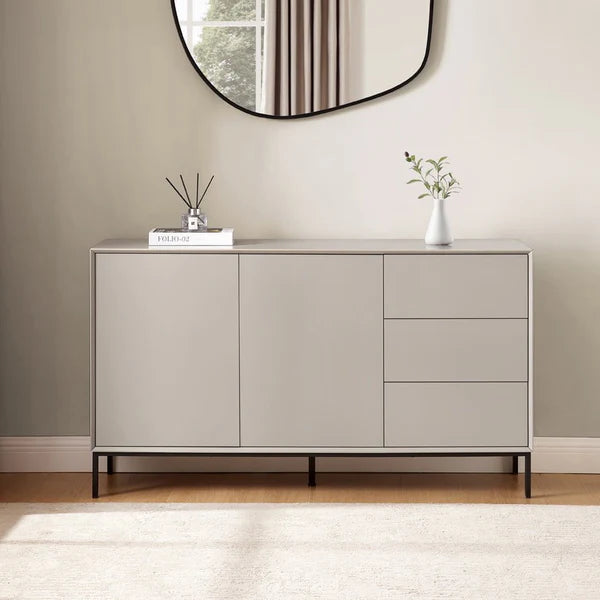 Furnitell Large Sideboard with Drawers - Taupe Furnitell