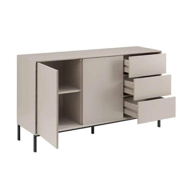 Furnitell Large Sideboard with Drawers - Taupe Furnitell