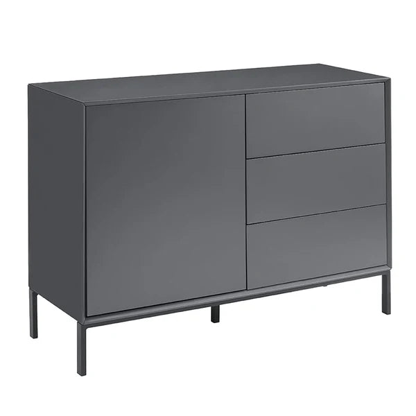 Furnitell Small Sideboard with Drawers - Charcoal Furnitell