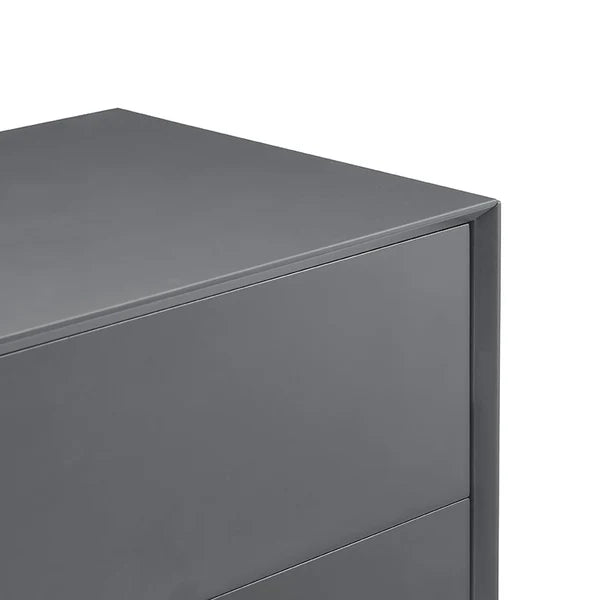 Furnitell Small Sideboard with Drawers - Charcoal Furnitell