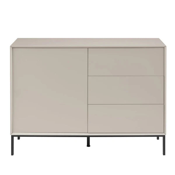Furnitell Small Sideboard with Drawers - Taupe Furnitell