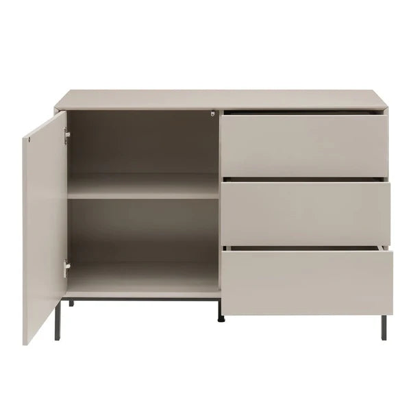 Furnitell Small Sideboard with Drawers - Taupe Furnitell