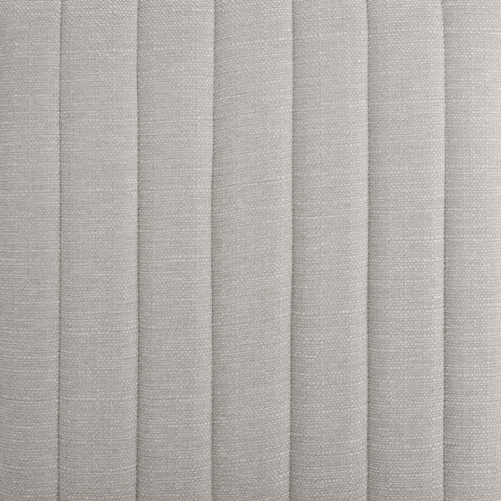 Stone Grey Upholstered Panelled Bench furnitell