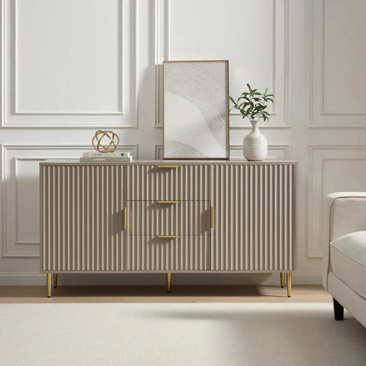 Elevate Your Living Space with the Furnitell Taupe Sideboard